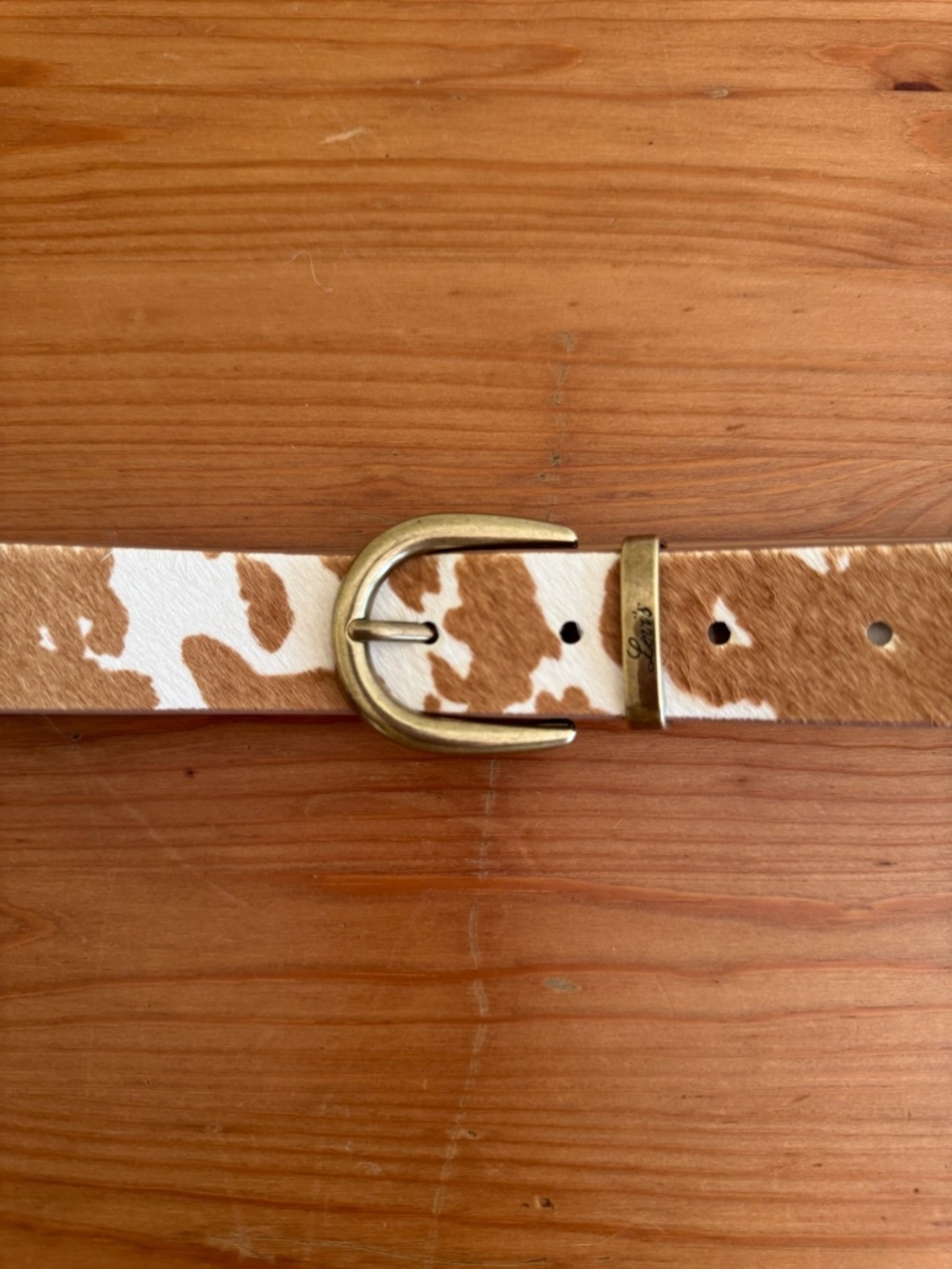 Cow print Belt - Faux Hair